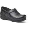 Footwear Dansko Non-Slip Healthcare | Dansko Women'S Professional Tooled Leather Clog Black