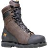 Footwear Timberland Pro Non-Slip Boots | Timberland Pro Men'S Rigmaster 8-Inch Steel Toe Work Boots Brown