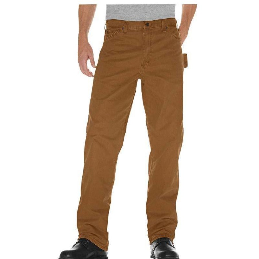 Workwear Dickies Jeans | Dickies Men'S Relaxed Fit Sanded Duck Carpenter Jeans