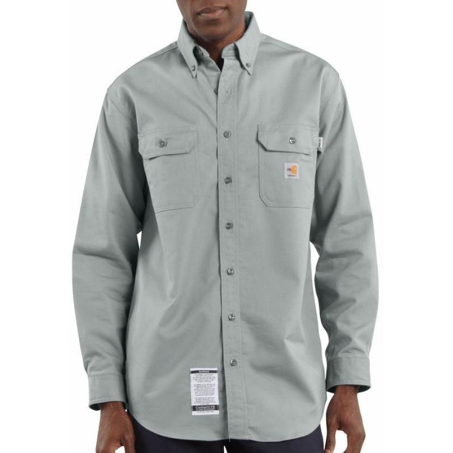 Workwear Carhartt Flame Resistant Shirts | Carhartt Flame Resistant Twill Pocket Shirt