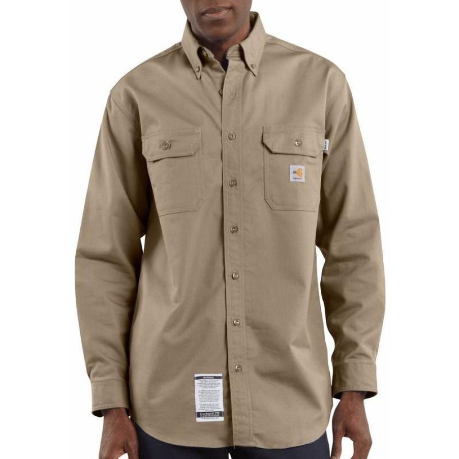 Workwear Carhartt Flame Resistant Shirts | Carhartt Flame Resistant Twill Pocket Shirt