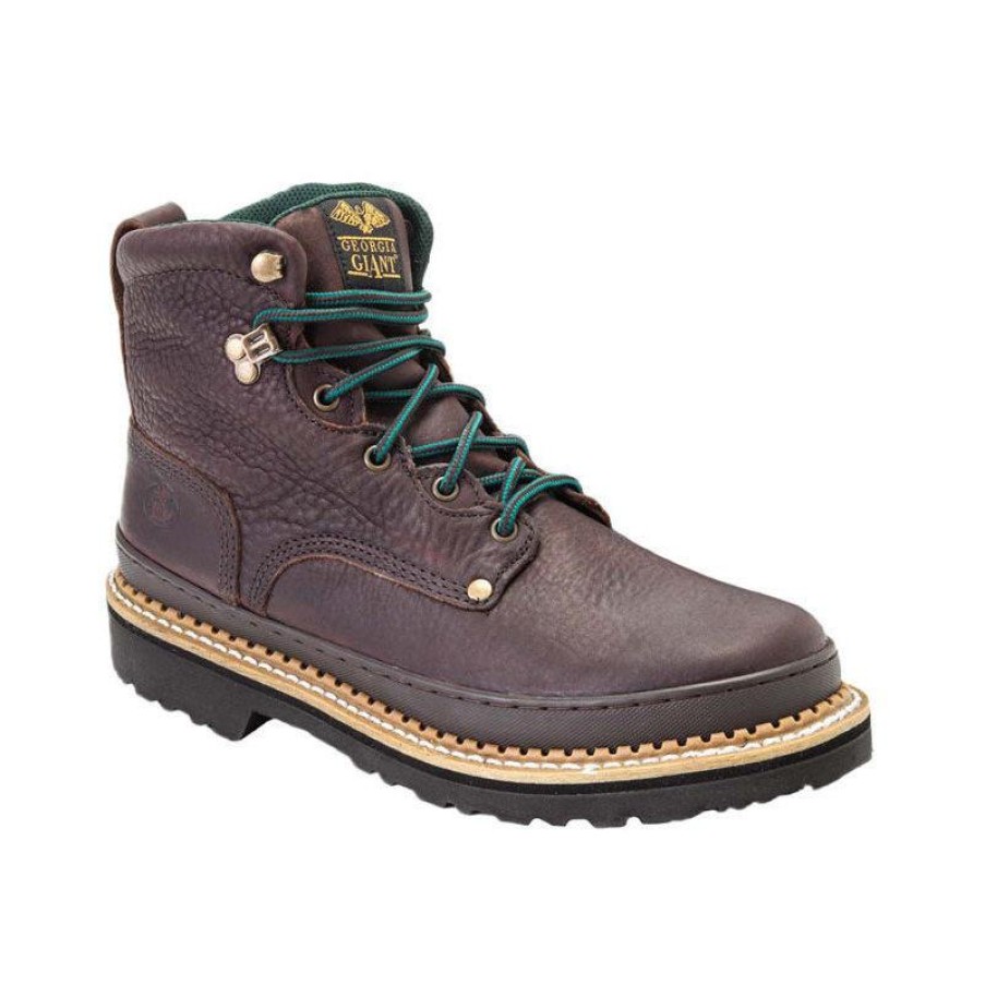 Footwear Georgia Boot Steel Toe | Georgia Boot Giant 6-Inch Steel Toe Boots Dark Brown