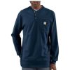 Workwear Carhartt Work Shirts | Carhartt Men'S Long Sleeve Pocket Henley Work Shirt