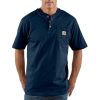 Workwear Carhartt T-Shirts | Carhartt Short Sleeve Henley Work Shirt