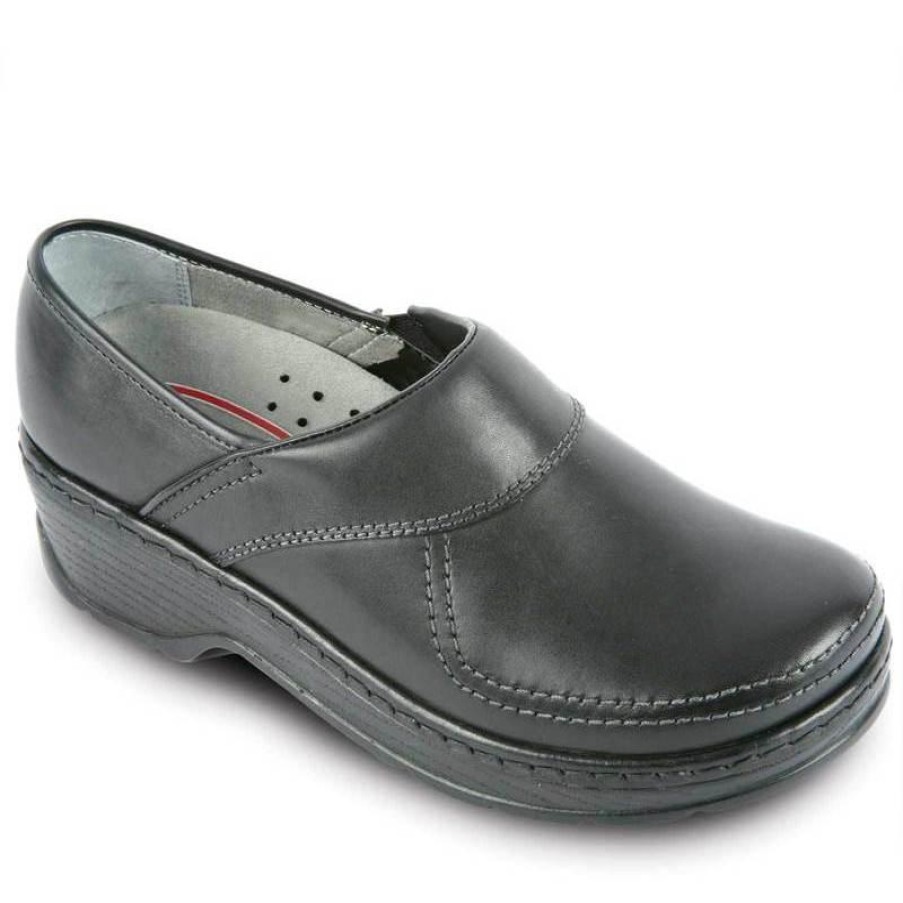 Footwear Klogs Non-Slip Shoes | Klogs Sonora Step In Shoes Black Smooth