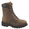 Footwear Wolverine Non-Slip Boots | Wolverine Mckay 8-Inch Metatarsal Guard Steel Toe Waterproof Boots Brown