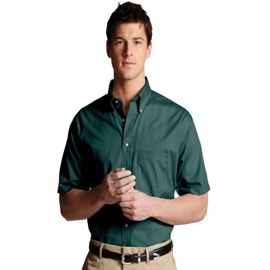 Workwear Edwards Work Shirts | Edwards Men'S Short Sleeve Button Down Poplin Shirts