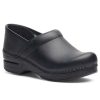 Footwear Dansko Non-Slip Healthcare | Dansko Professional Box Leather Clog Black