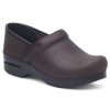 Footwear Dansko Clogs | Dansko Professional Oiled Clog Antique Brown