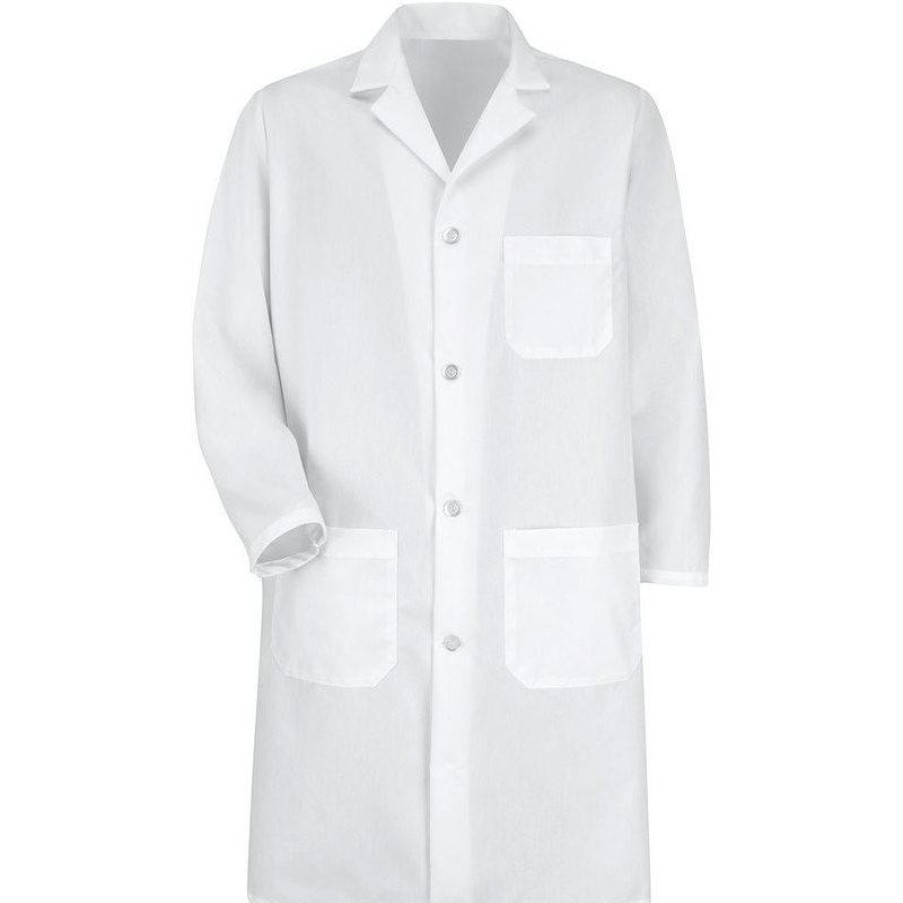 Healthcare Red Kap Lab Coats & Jackets | Red Kap Men'S 41-Inch Lab Coat White