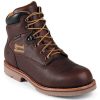 Footwear Chippewa Work Boots | Chippewa Men'S 6-Inch Waterproof Insulated Work Boots Brown