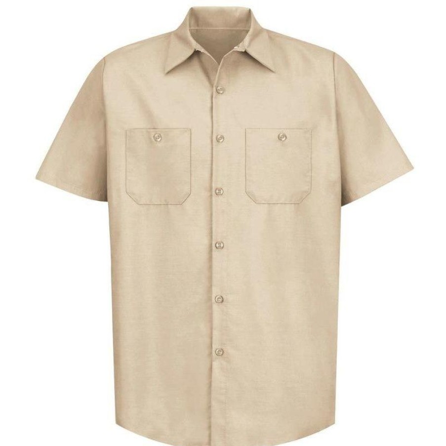 Workwear Red Kap Work Shirts | Kap Men'S Short Sleeve Industrial Work Shirt