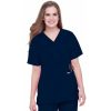 Healthcare Landau Scrub Tops | Landau Snap Front V-Neck Tunic Scrub Top