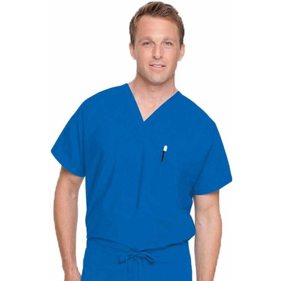 Healthcare Landau Scrub Tops | Landau Unisex Reversible V-Neck Scrub Top - Tall