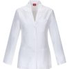 Healthcare Dickies EDS Lab Coats & Jackets | Dickies Eds Eds Women'S Missy Fit Consultation Lab Coat White