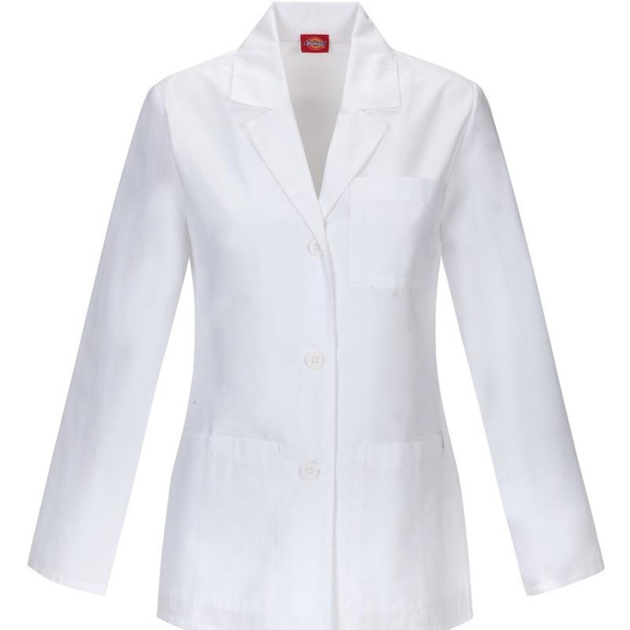 Healthcare Dickies EDS Lab Coats & Jackets | Dickies Eds Eds Women'S Missy Fit Consultation Lab Coat White