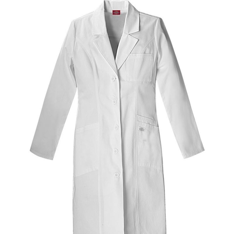 Healthcare Dickies EDS Lab Coats & Jackets | Dickies Eds Eds Women'S Junior Fit Lab Coat White