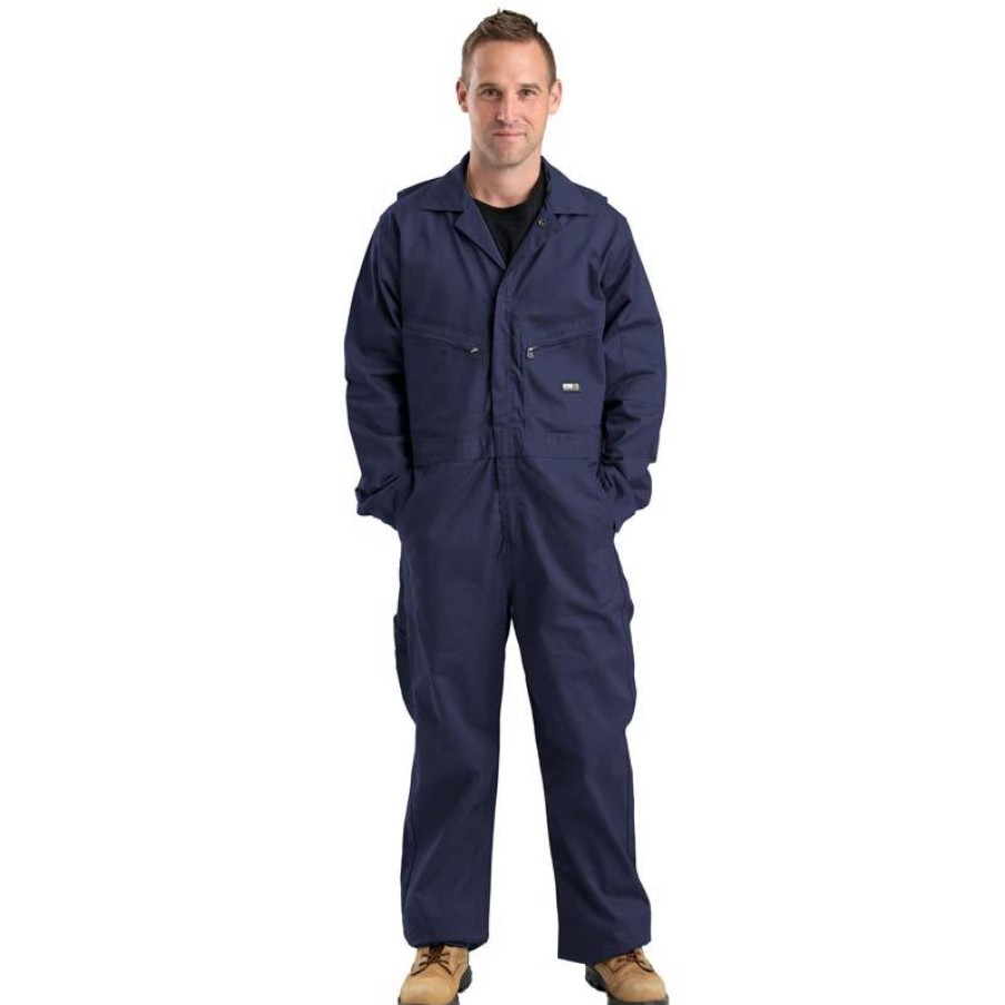 Outerwear Berne Coveralls | Berne Men'S Flame Resistant Unlined Deluxe Coveralls