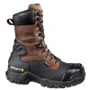 Footwear Carhartt Winter Boots | Carhartt Men'S 10" Waterproof Insulated Composite Toe Pac Boot Brown