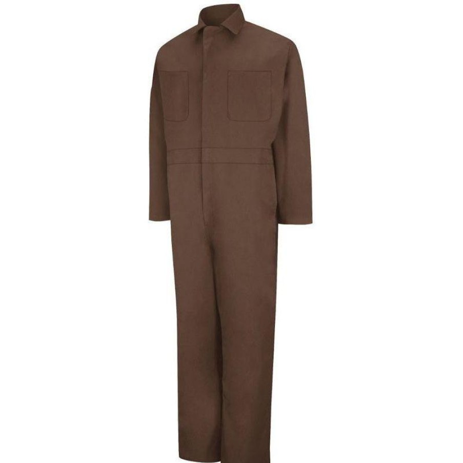 Outerwear Red Kap Coveralls | Red Kap Men'S Long Sleeve Twill Action Back Coveralls