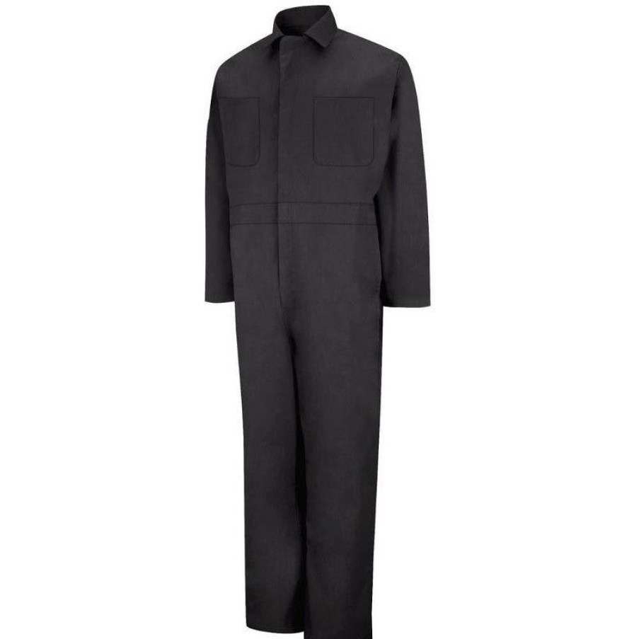 Outerwear Red Kap Coveralls | Red Kap Men'S Long Sleeve Twill Action Back Coveralls