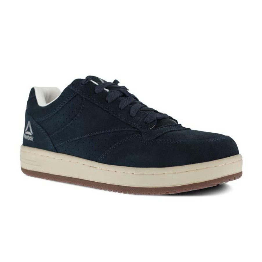 Footwear Reebok Athletic | Reebok Men'S Soyay Steel Toe Classic Skateboardshoes Navy