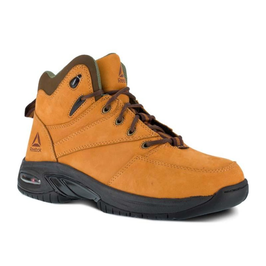 Footwear Reebok Athletic | Reebok Men'S Tyak High Performance Composite Toe Hiker Golden Tan