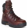 Footwear Rocky Steel Toe | Rocky Men'S 8-Inch Mobillite Waterproof Steel Toe Boots Brown