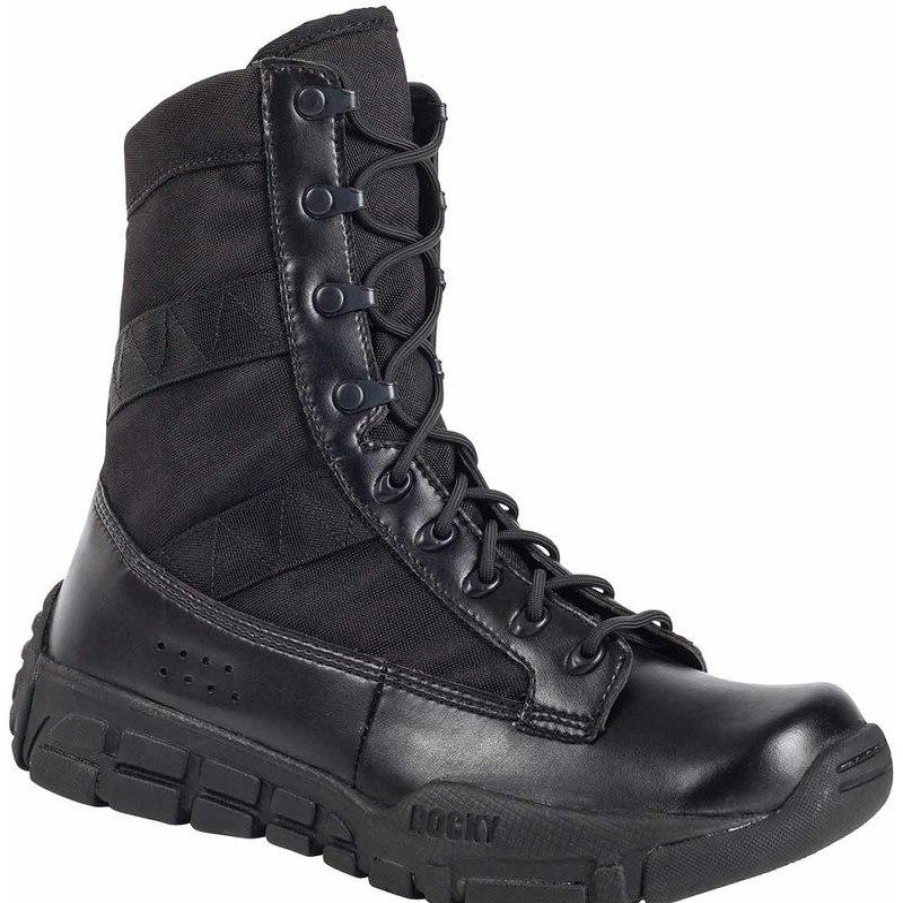 Footwear Rocky Tactical | Rocky Men'S 8-Inch C4T Military Inspired Boots Black