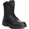 Footwear Rocky Non-Slip Boots | Rocky Men'S 8 Inch Alpha Force Side Zip Boots Black