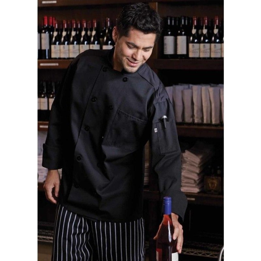 Workwear Uncommon Threads Chef Coats | Uncommon Threads Classic 10 Button Wicking Mesh Chef Coat