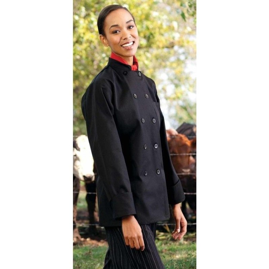 Workwear Uncommon Threads Chef Coats | Uncommon Threads Women'S Napa 10 Pearl Button Chef Coat