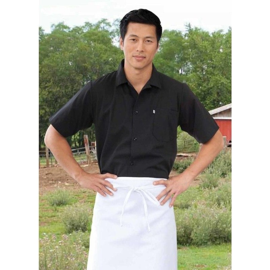 Workwear Uncommon Threads Chef Shirts | Uncommon Threads Classic Short Sleeve 5 Button Utility Shirt