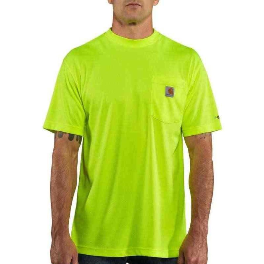 Workwear Carhartt Hi-Visibility Shirts | Carhartt Men'S Force Color Enhanced Short Sleeve T-Shirt