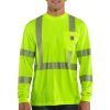 Workwear Carhartt T-Shirts | Carhartt Mens Force High-Visibility Long-Sleeve Class 3 T-Shirt