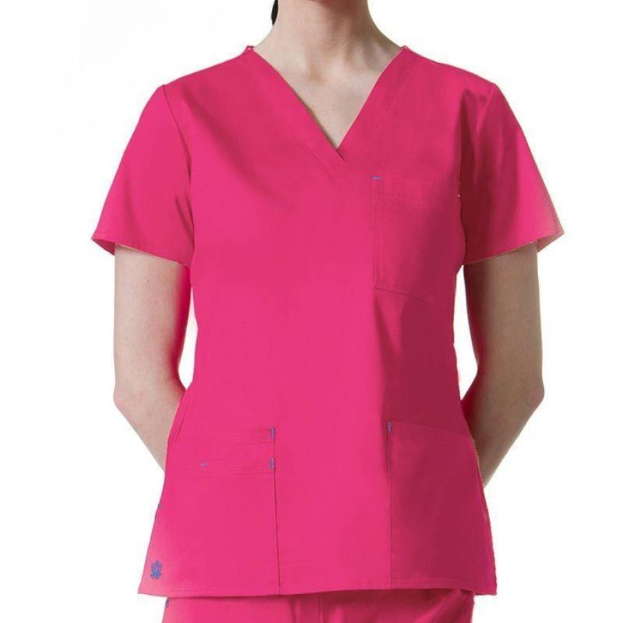 Healthcare Maevn Blossom Scrub Tops | Maevn Blossom Women'S Fashion V-Neck Scrub Top