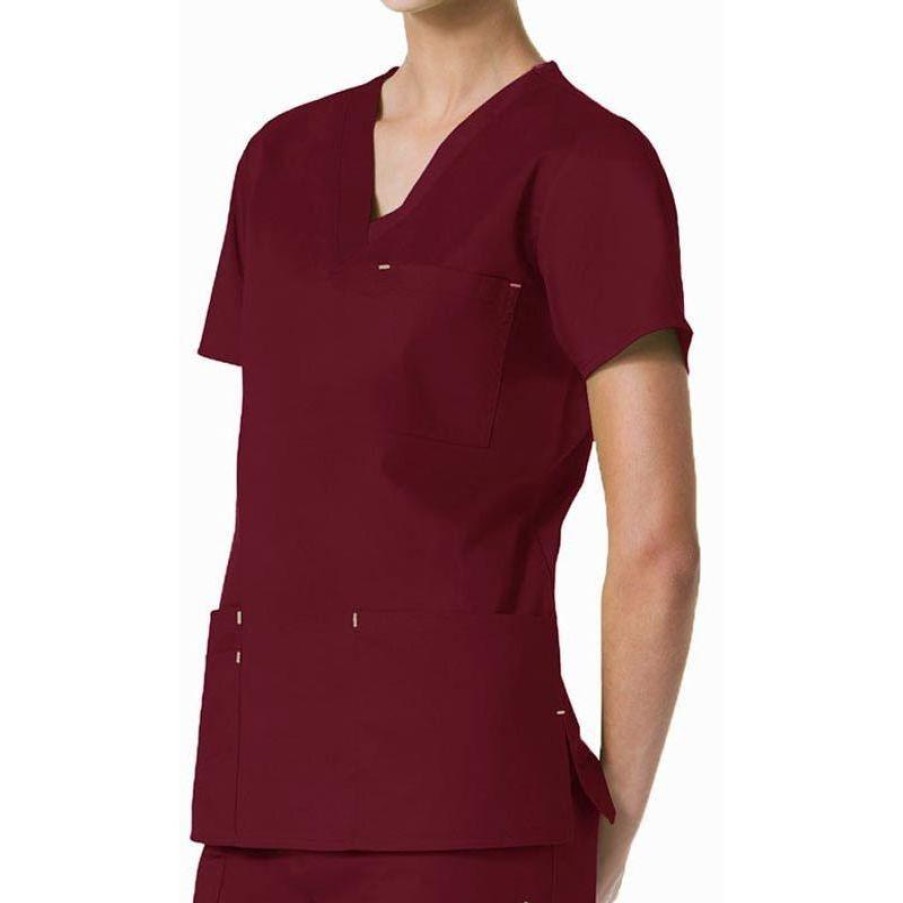 Healthcare Maevn Blossom Scrub Tops | Maevn Blossom Women'S Fashion V-Neck Scrub Top