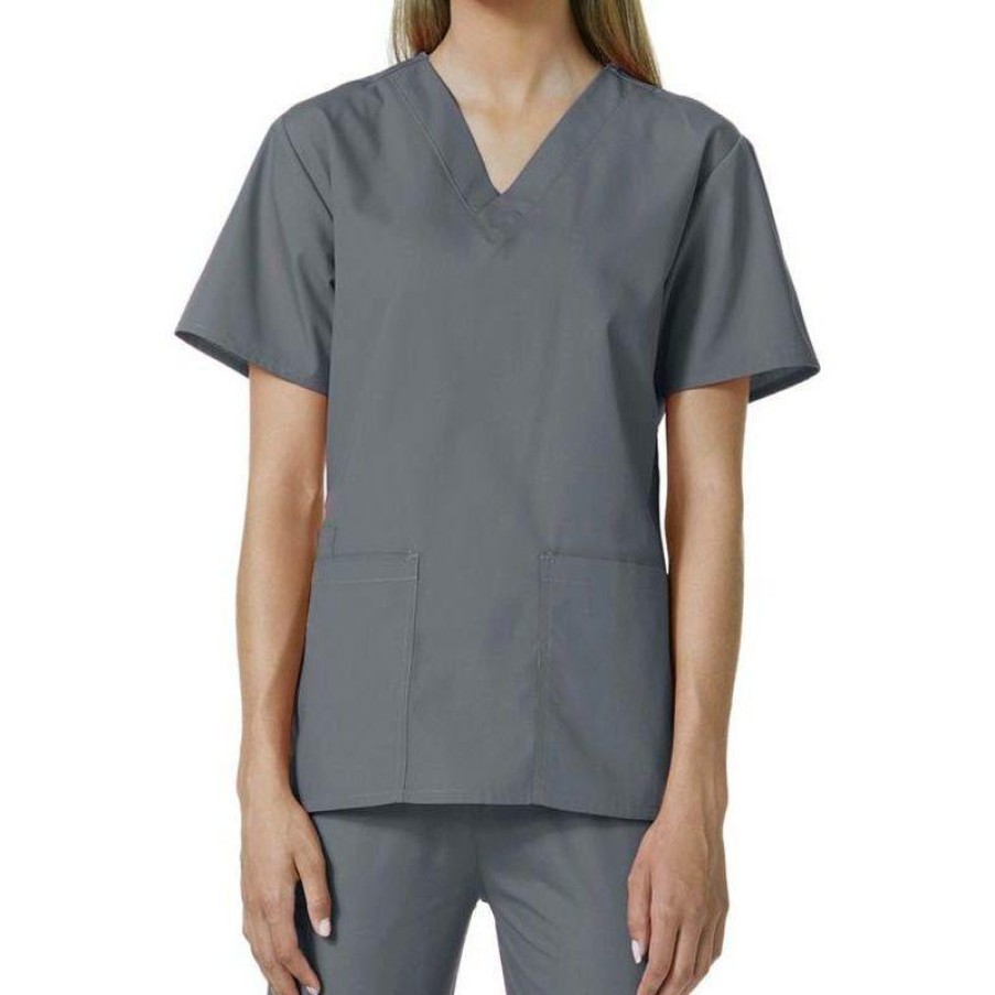 Healthcare Maevn Core Scrub Tops | Maevn Core Women'S Two Pocket V-Neck Scrub Top