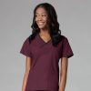 Healthcare Maevn Core Scrub Tops | Maevn Core Women'S Y-Neck Mock Wrap Scrub Top