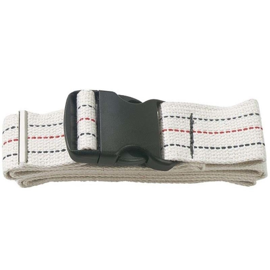 Accessories Prestige Gait Belts & Hosiery | Prestige Cotton Gait Belt With Quick Release Buckle White