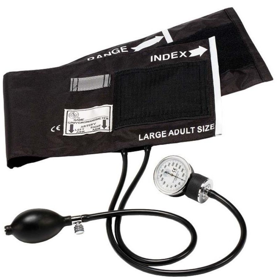 Accessories Prestige Blood Pressure Devices | Prestige Basic Large Adult Aneroid Sphygmomanometer Black