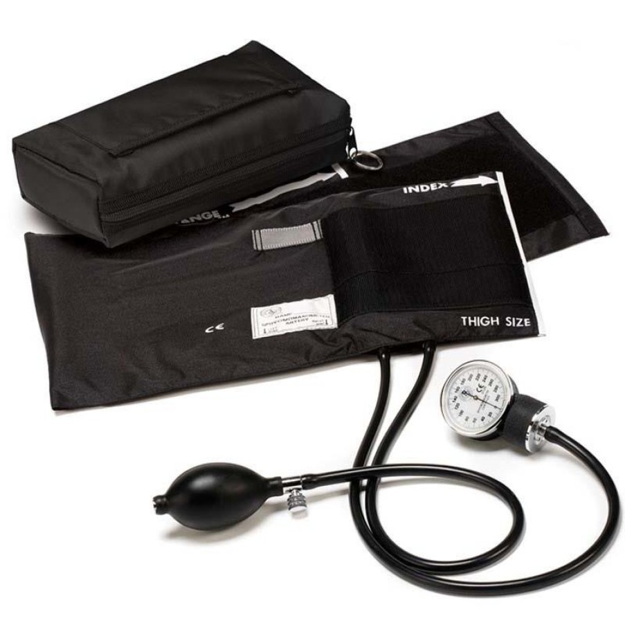 Accessories Prestige Blood Pressure Devices | Prestige Premium X-Large Adult Aneroid Sphygmomanometer Black