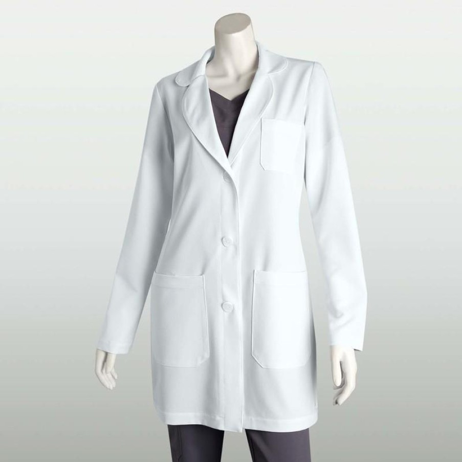 Healthcare Grey's Anatomy Signature Lab Coats & Jackets | Grey'S Anatomy Signature Women'S 32-Inch Stretch 3 Pocket Lab Coat White