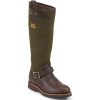 Footwear Chippewa Wellington | Chippewa Men'S 17-Inch Waterproof Pull On Snake Boots Brown / Espresso