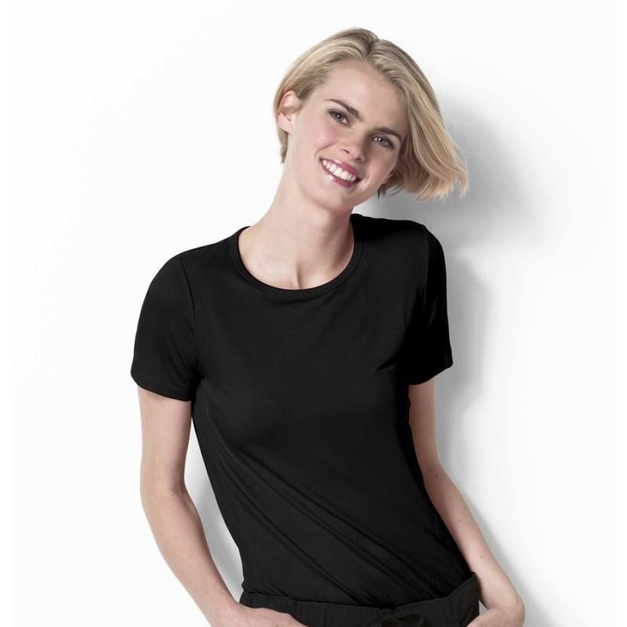 Healthcare WonderWink Layers Tees & Layering Pieces | Wonderwink Layers Women'S Silky Knit Short Sleeve T-Shirt