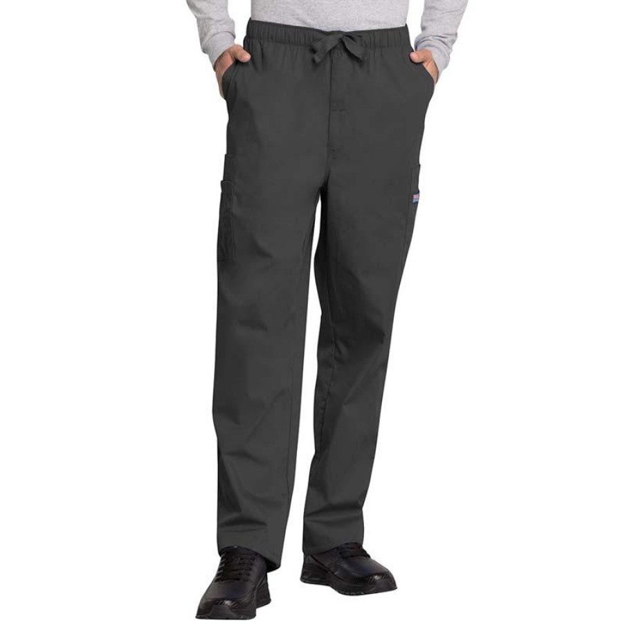 Healthcare Cherokee Workwear Scrub Pants | Cherokee Workwear Men'S Zip Fly Cargo Scrub Pants -Talls