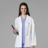 Healthcare WonderWink WonderLAB Lab Coats & Jackets | Wonderwink Wonderlab Women'S 29 1/2' Consultation Lab Coat White