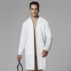 Healthcare WonderWink WonderLAB Lab Coats & Jackets | Wonderwink Wonderlab Men'S 42" Long Lab Coat White