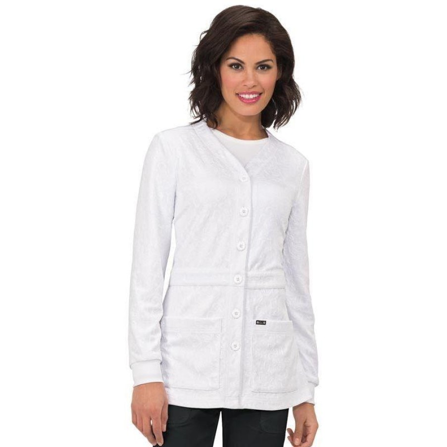 Healthcare Koi Lab Coats & Jackets | Koi Women'S Claire Warm Up Scrub Jacket