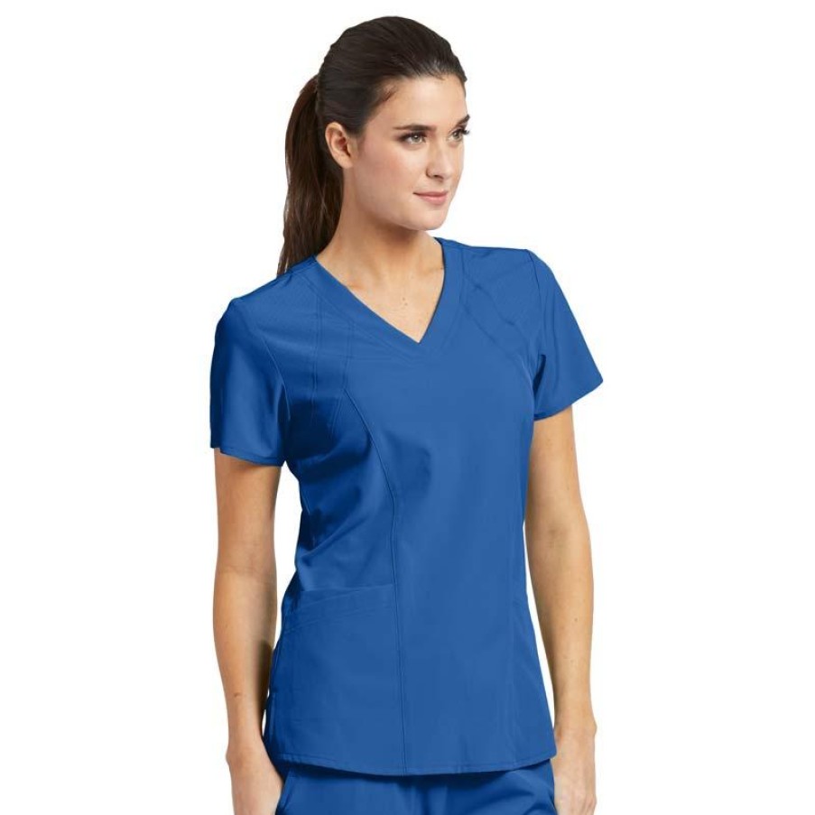 Healthcare Barco One Scrub Tops | Barco One Women'S 4-Pocket Princess V-Neck Scrub Top